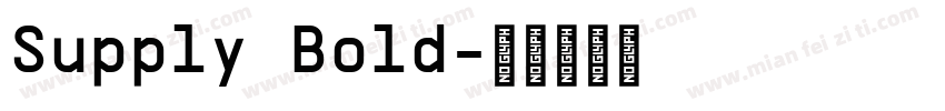 Supply Bold字体转换